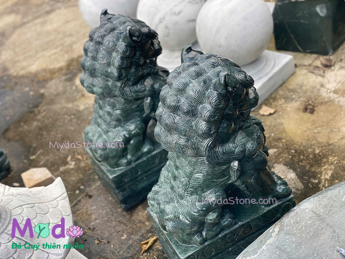 Tượng Kỳ Lân đá Xanh Ấn Độ