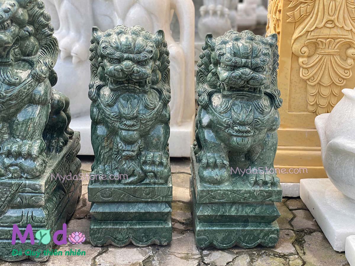 Tượng Kỳ Lân đá Xanh Ấn Độ