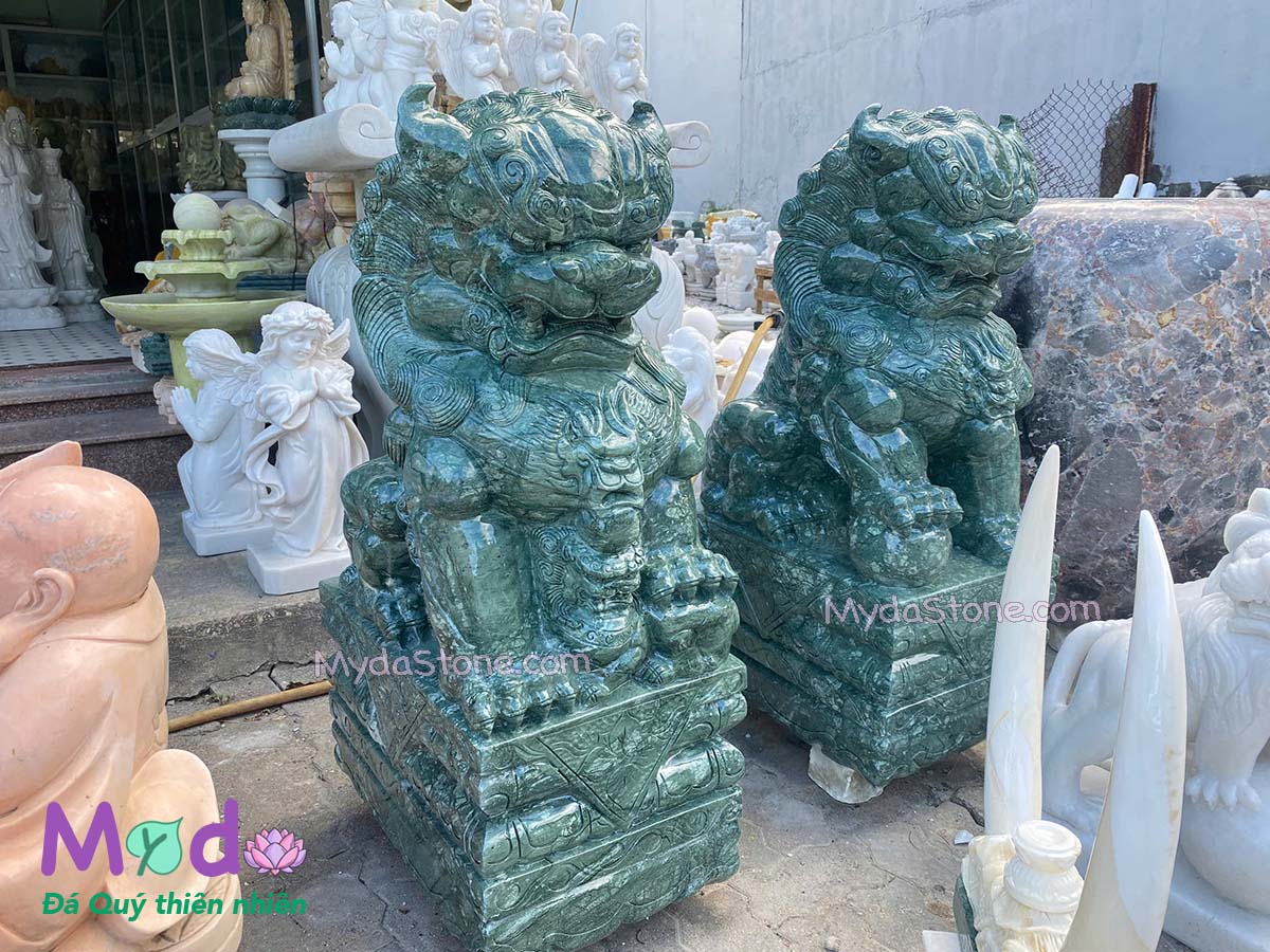 Kỳ Lân đá để Lăng Mộ đá Xanh Ấn Độ