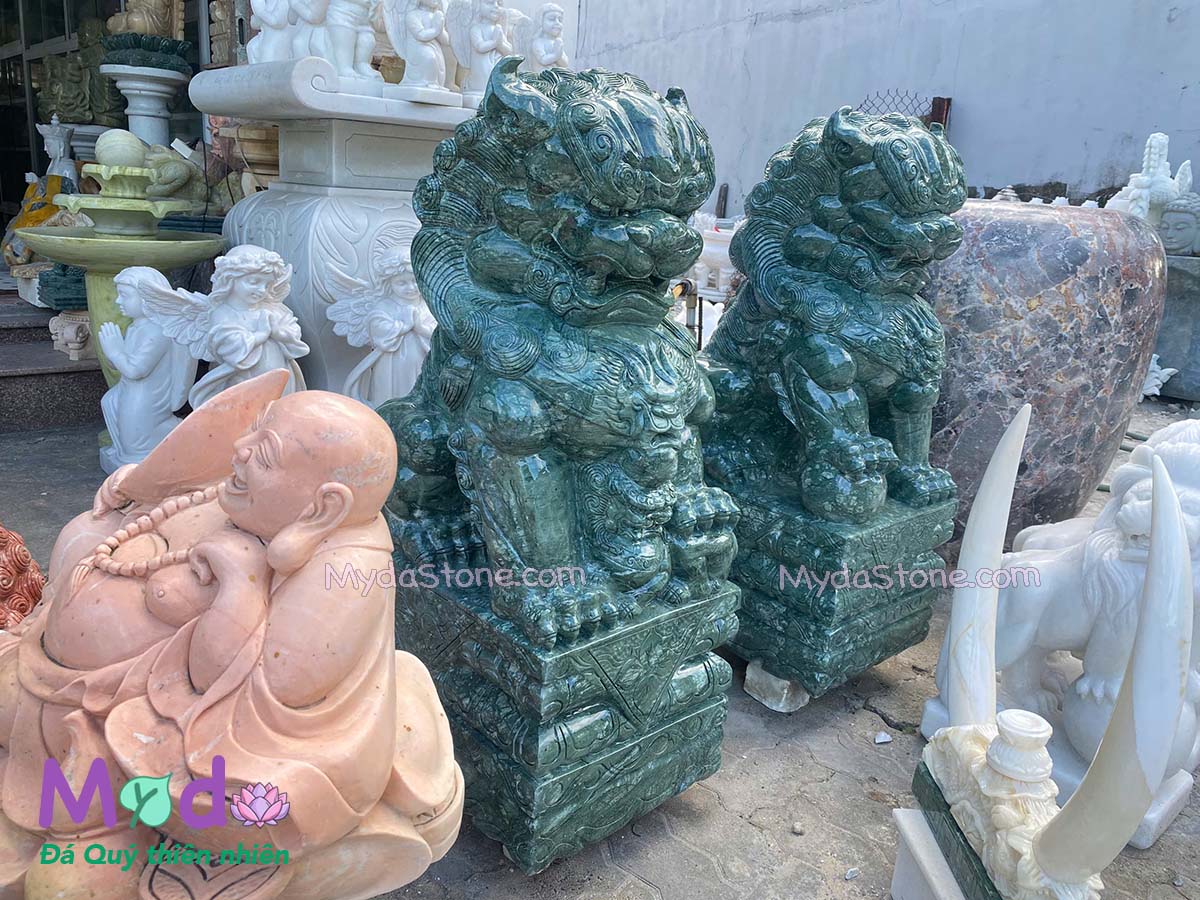 Kỳ Lân đá để Lăng Mộ đá Xanh Ấn Độ