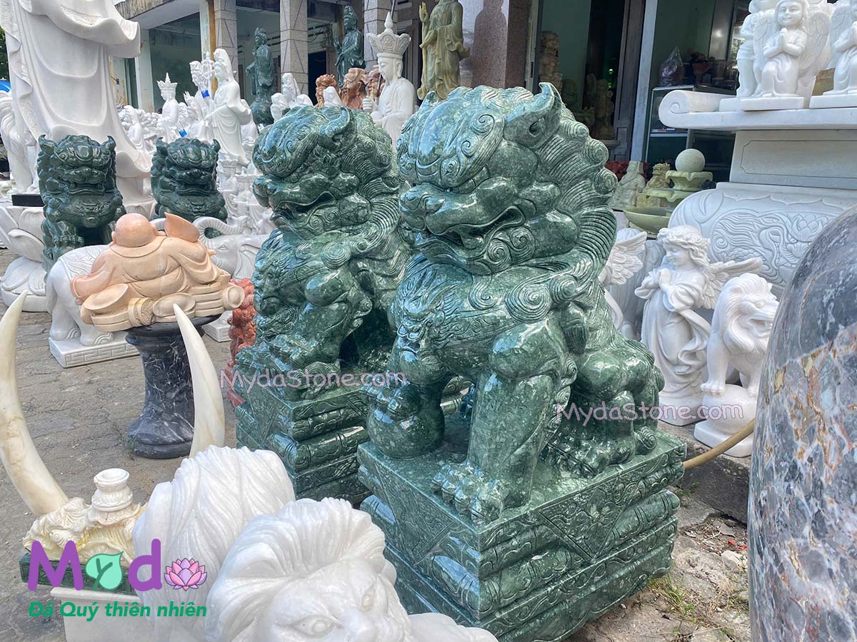Kỳ Lân đá để Lăng Mộ đá Xanh Ấn Độ