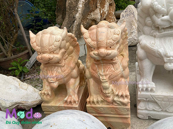Tượng Kỳ Lân để Lăng Mộ đá Cà Rốt Vàng