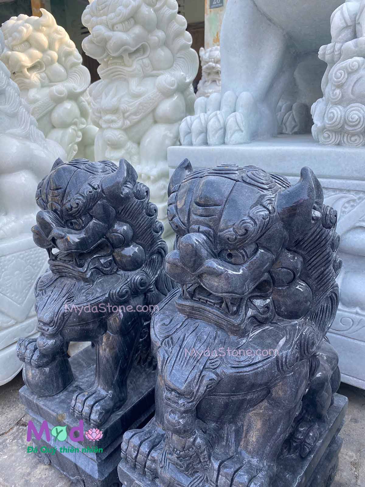 Kỳ Lân để Mộ đá Cẩm Thạch Đen