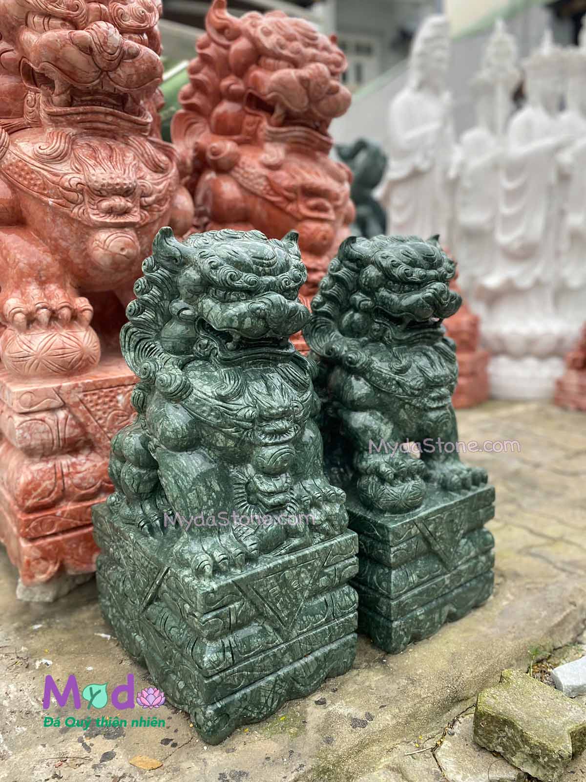 Tượng Kỳ Lân để Lăng Mộ đá Xanh Ấn Độ