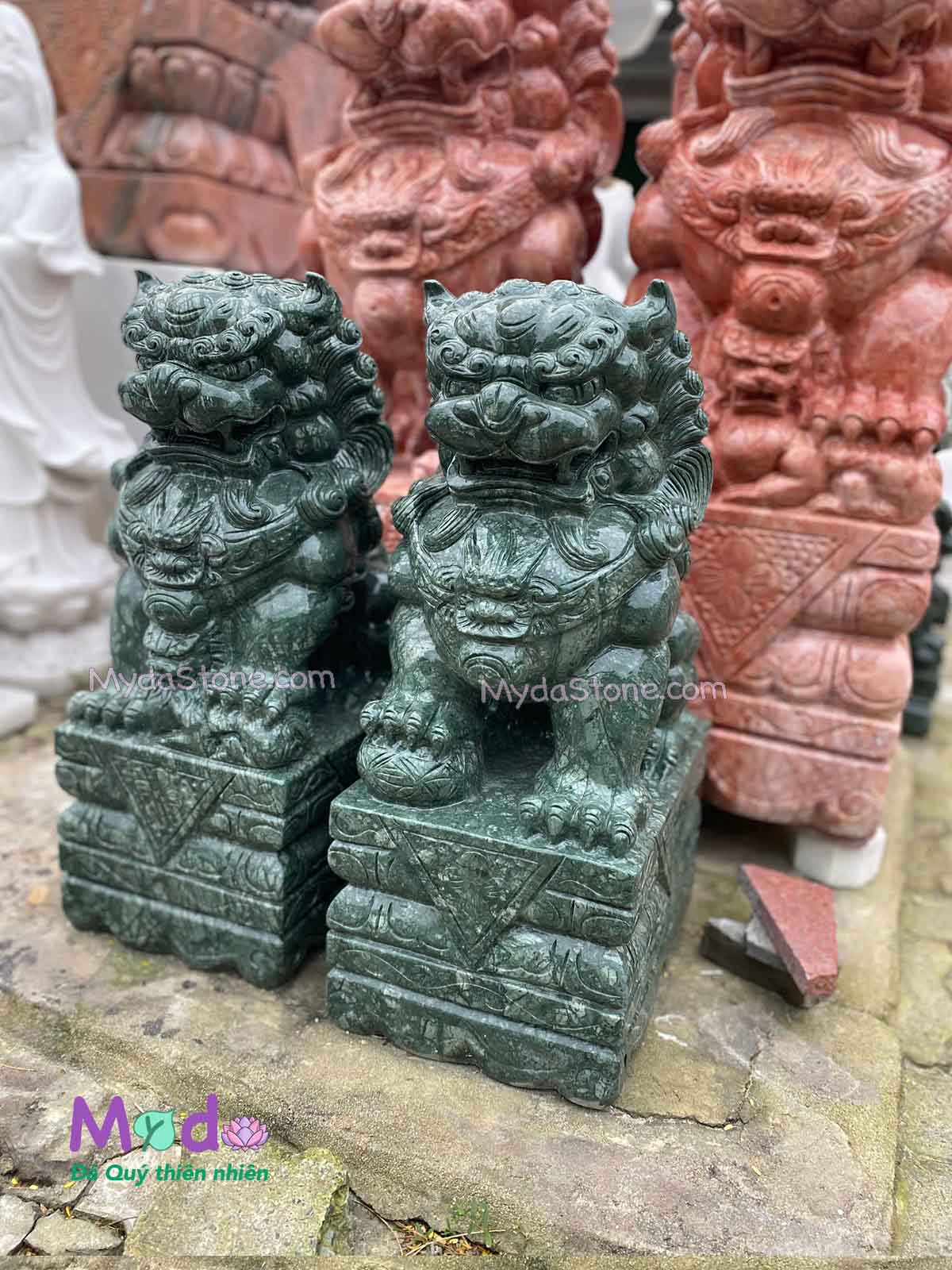 Tượng Kỳ Lân để Lăng Mộ đá Xanh Ấn Độ
