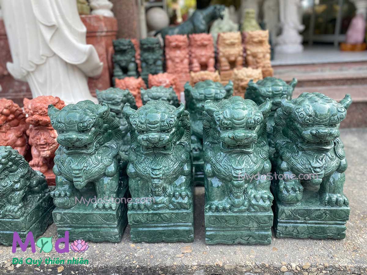 Tượng Kỳ Lân để Mộ đá Xanh Ấn Độ