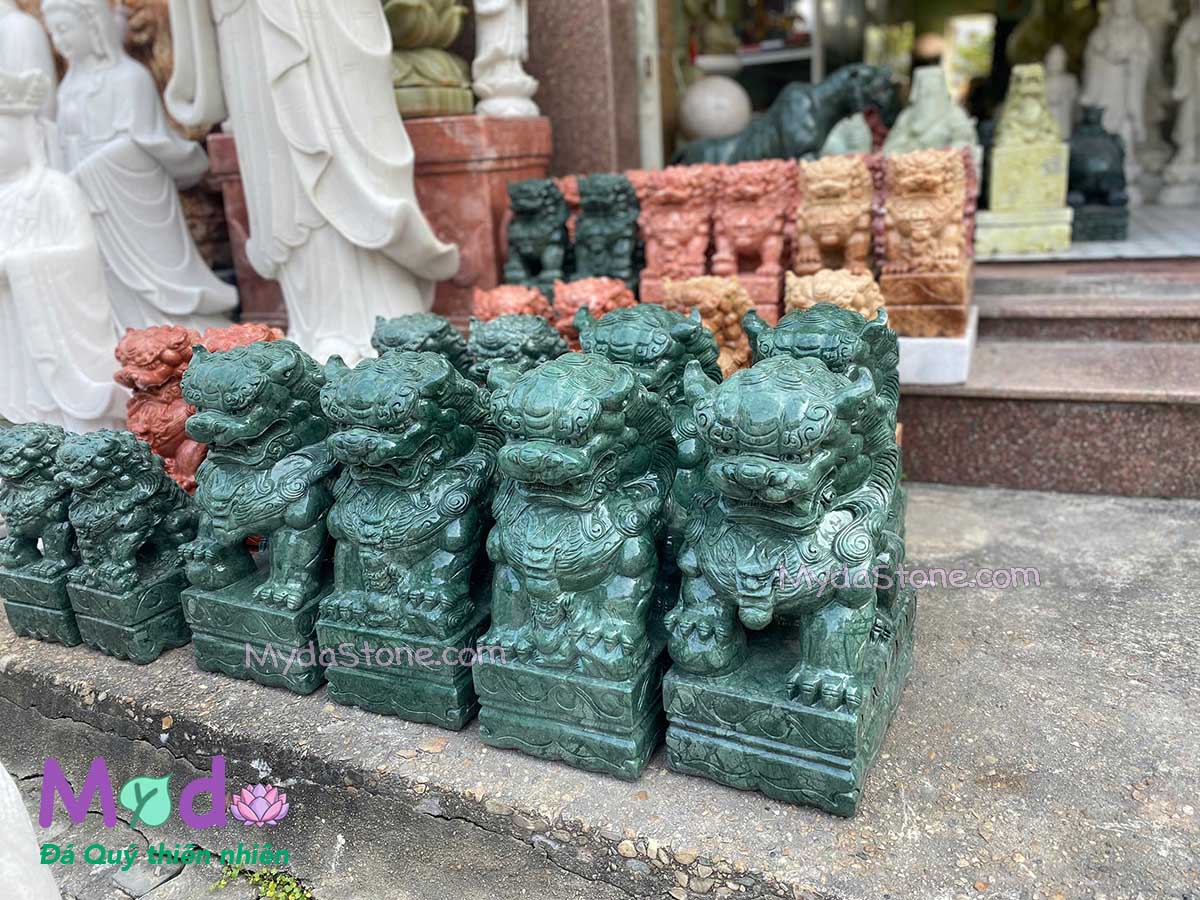 Tượng Kỳ Lân để Mộ đá Xanh Ấn Độ