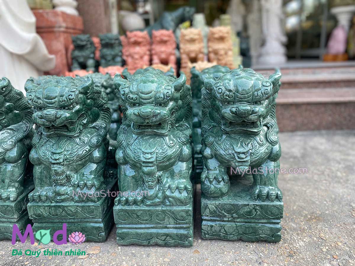 Tượng Kỳ Lân để Mộ đá Xanh Ấn Độ