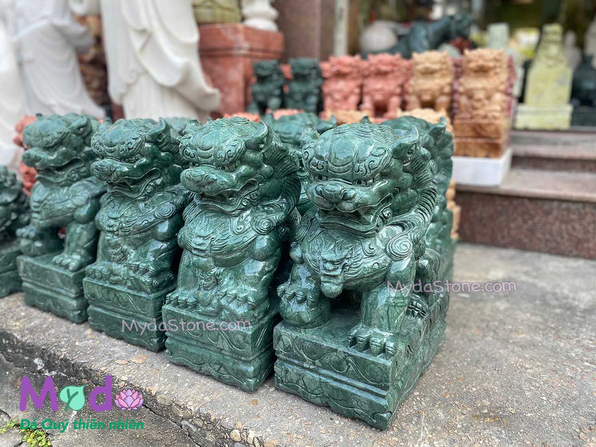 Tượng Kỳ Lân để Mộ đá Xanh Ấn Độ