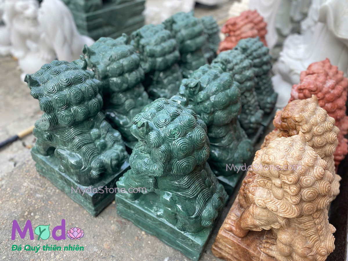Tượng Kỳ Lân để Mộ đá Xanh Ấn Độ