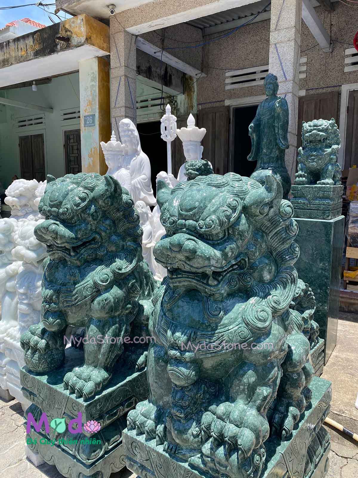 Tượng Kỳ Lân để Lăng Mộ đá Xanh Ấn Độ