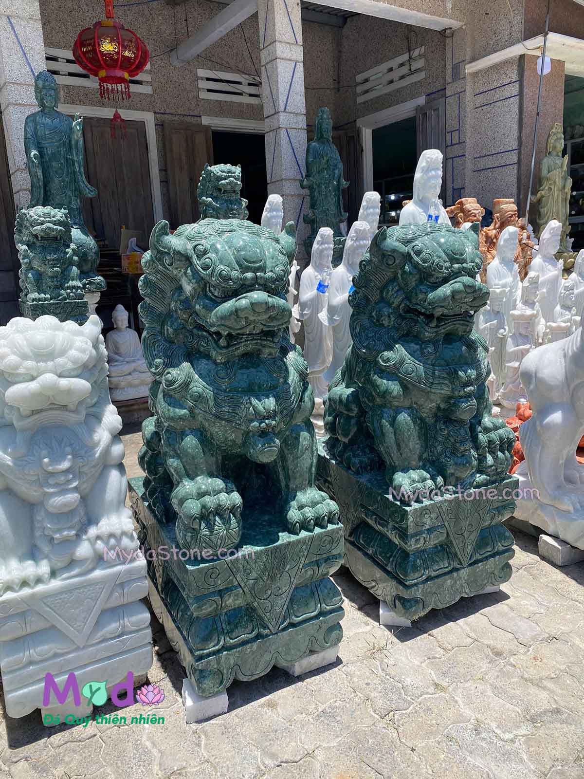 Tượng Kỳ Lân để Lăng Mộ đá Xanh Ấn Độ