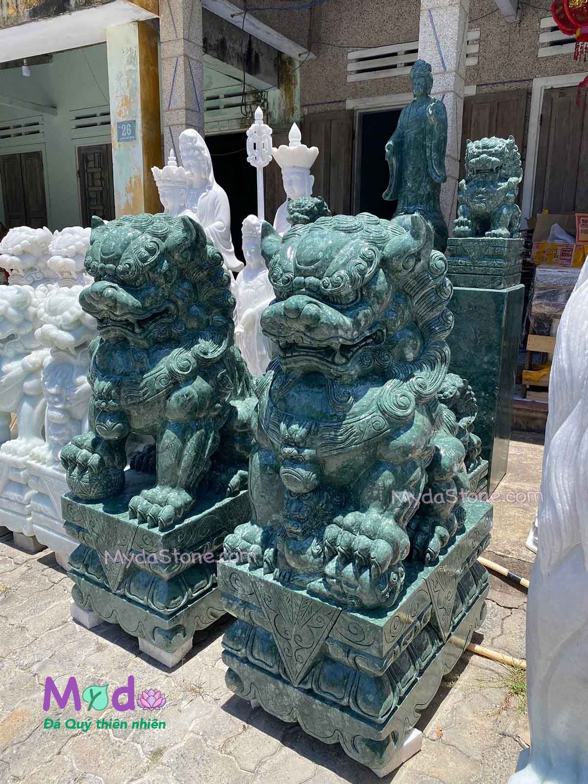 Tượng Kỳ Lân để Lăng Mộ đá Xanh Ấn Độ