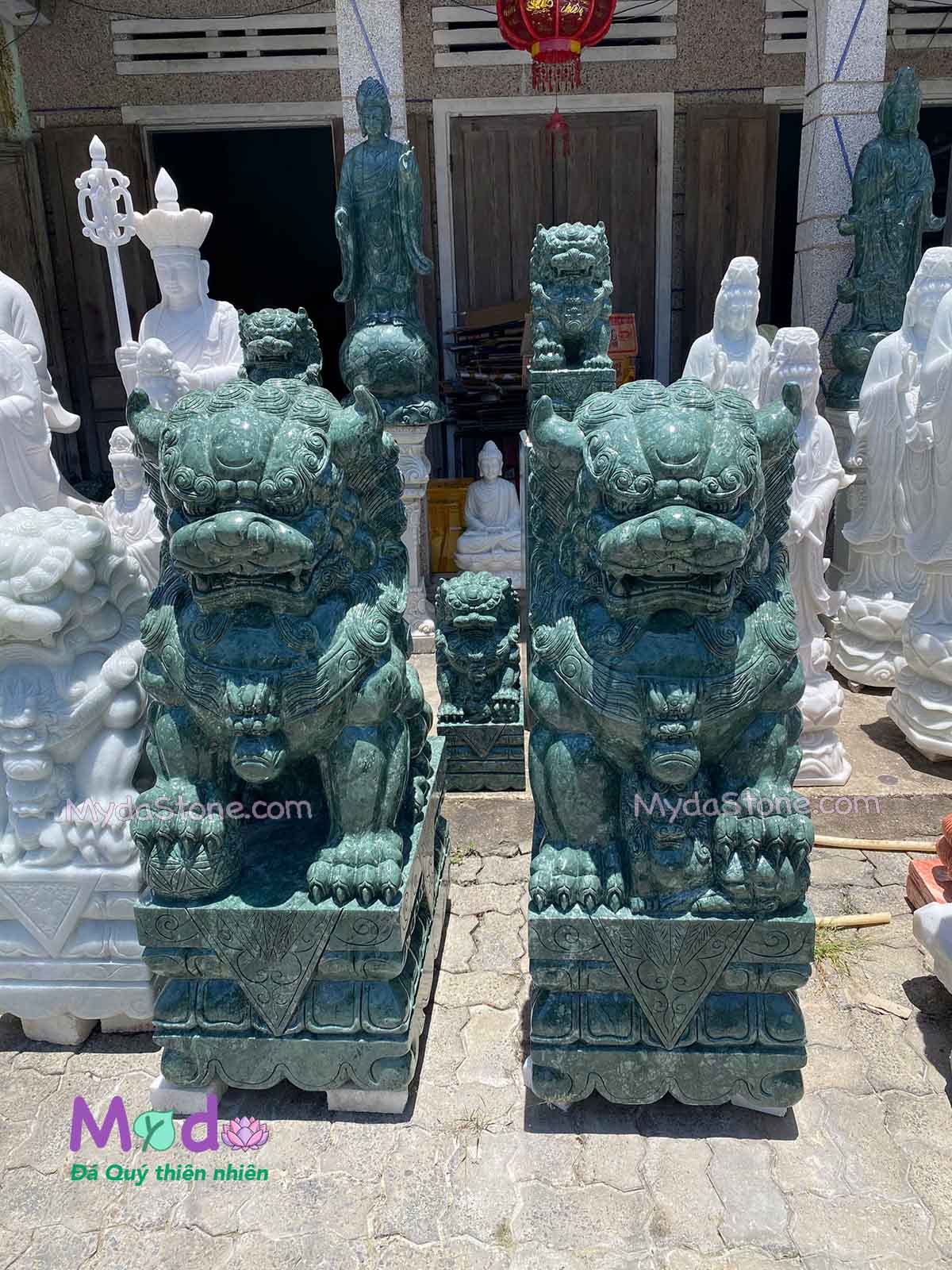 Tượng Kỳ Lân để Lăng Mộ đá Xanh Ấn Độ