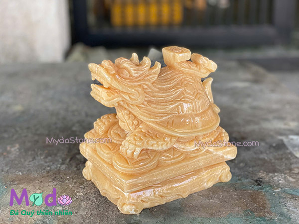 Tượng Long Quy hoá rồng đá Ngọc Hoàng Long