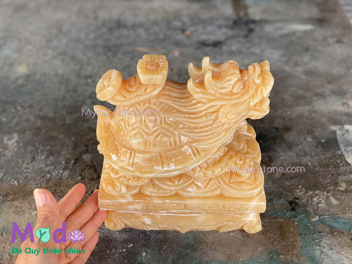 Tượng Long Quy hoá rồng đá Ngọc Hoàng Long