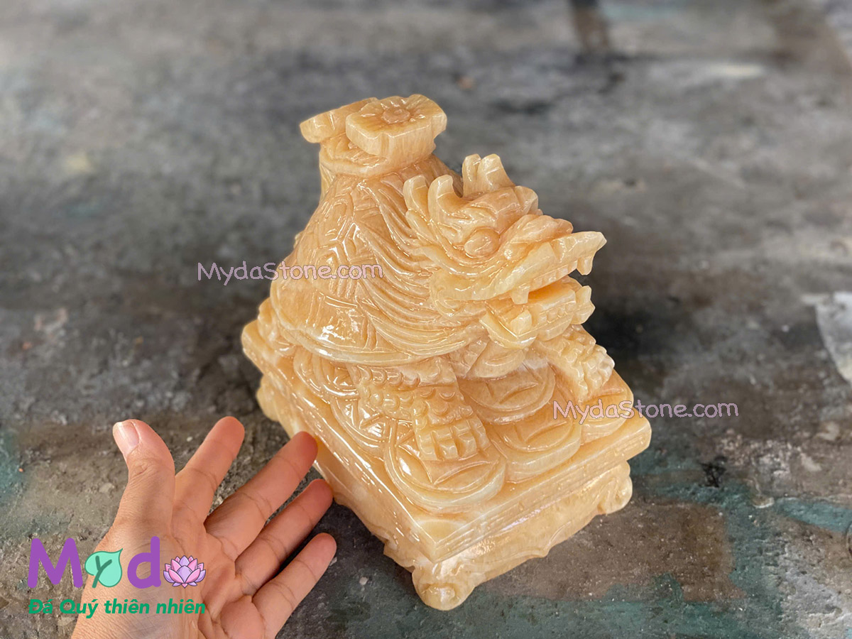 Tượng Long Quy hoá rồng đá Ngọc Hoàng Long