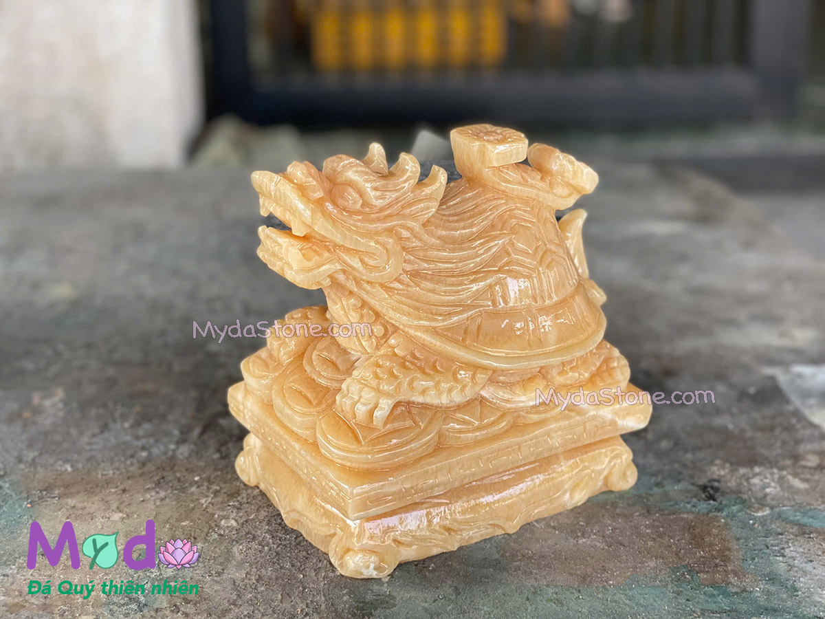 Tượng Long Quy hoá rồng đá Ngọc Hoàng Long