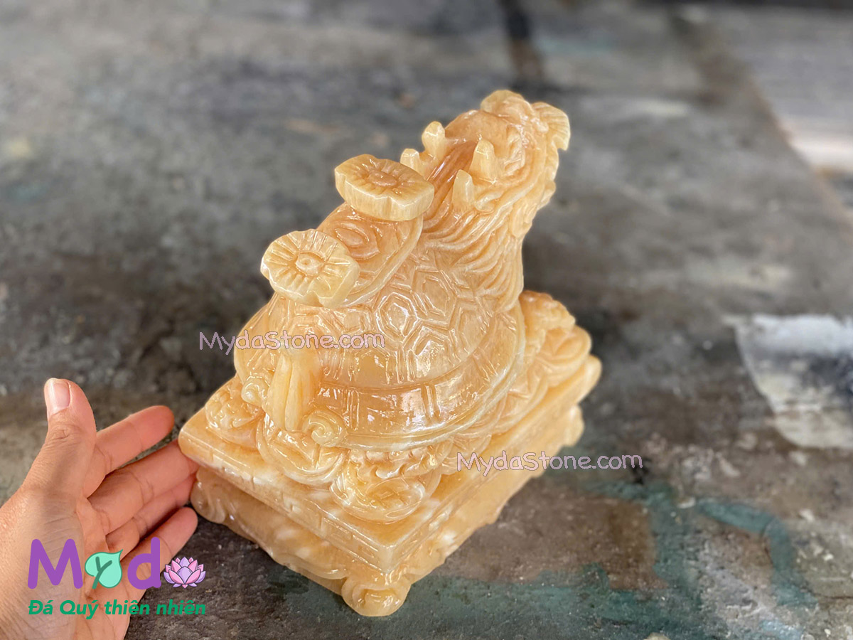 Tượng Long Quy hoá rồng đá Ngọc Hoàng Long