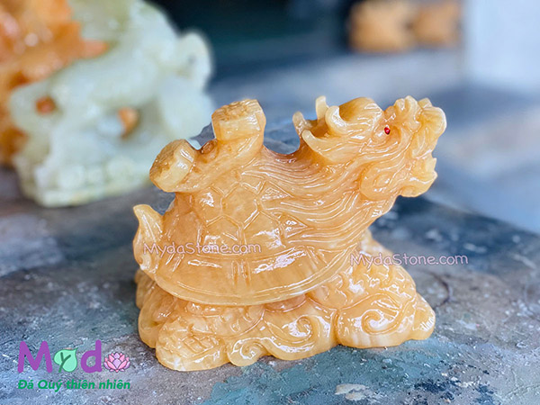 Tượng Long Quy hoá rồng đá Ngọc Hoàng Long