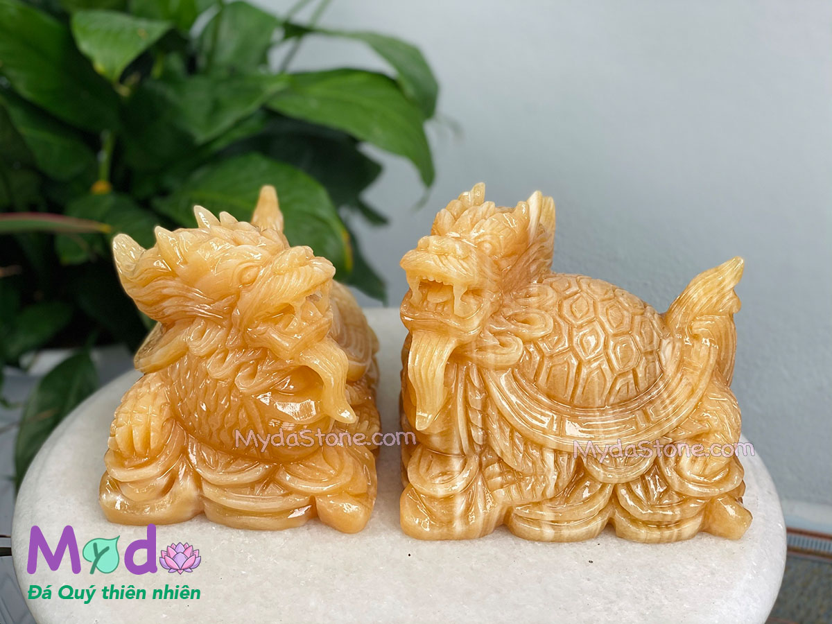 Tượng Long Quy hoá rồng đá Ngọc Hoàng Long