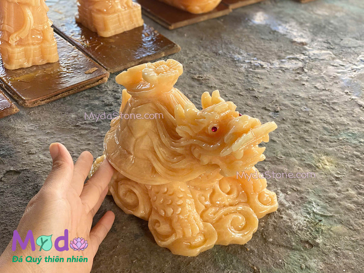 Tượng Long Quy hóa rồng đá Ngọc Hoàng Long