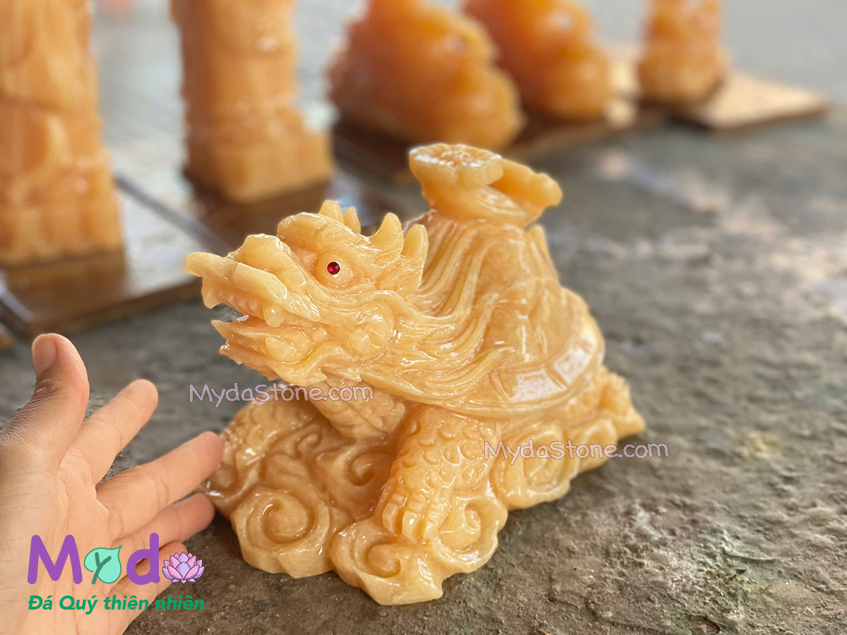 Tượng Long Quy hóa rồng đá Ngọc Hoàng Long