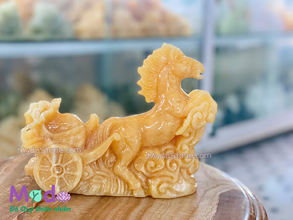 Tượng Ngựa Phong Thuỷ đá Ngọc Hoàng Long