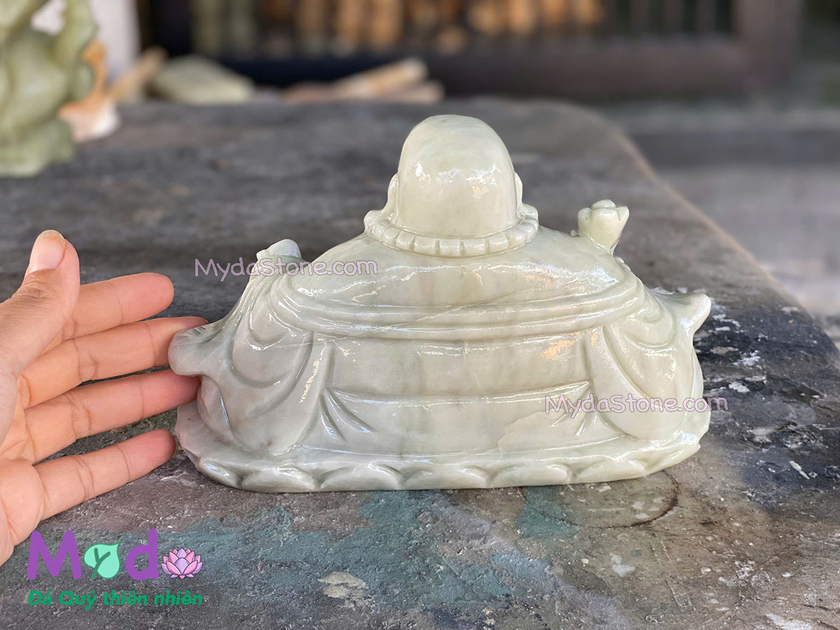 Tượng Phật Di Lặc đá Cẩm Thạch Xanh