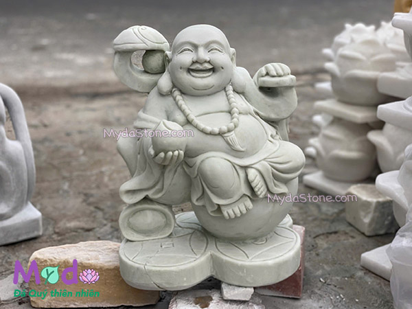 Tượng Phật Di Lặc đá Cẩm Thạch Xanh