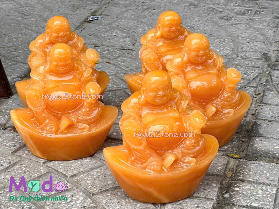 Tượng Phật Di Lặc Kim Tiền đá Ngọc Hoàng Long