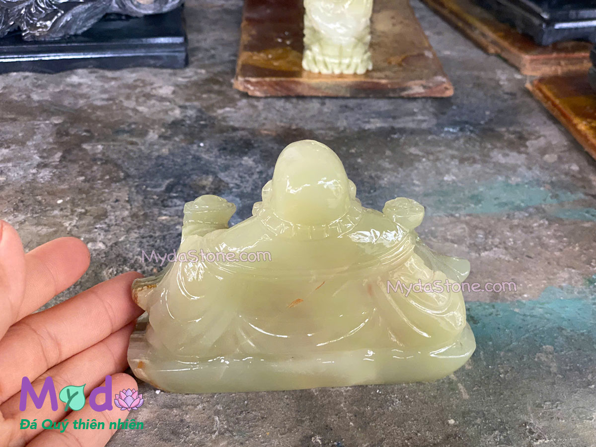 Tượng Phật Di Lặc đá Ngọc Xanh Pakistan