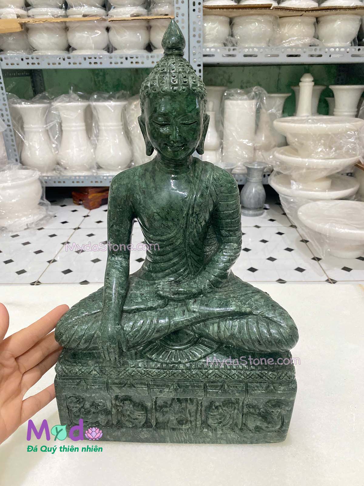 Tượng Phật Thích Ca đá Xanh Ấn Độ