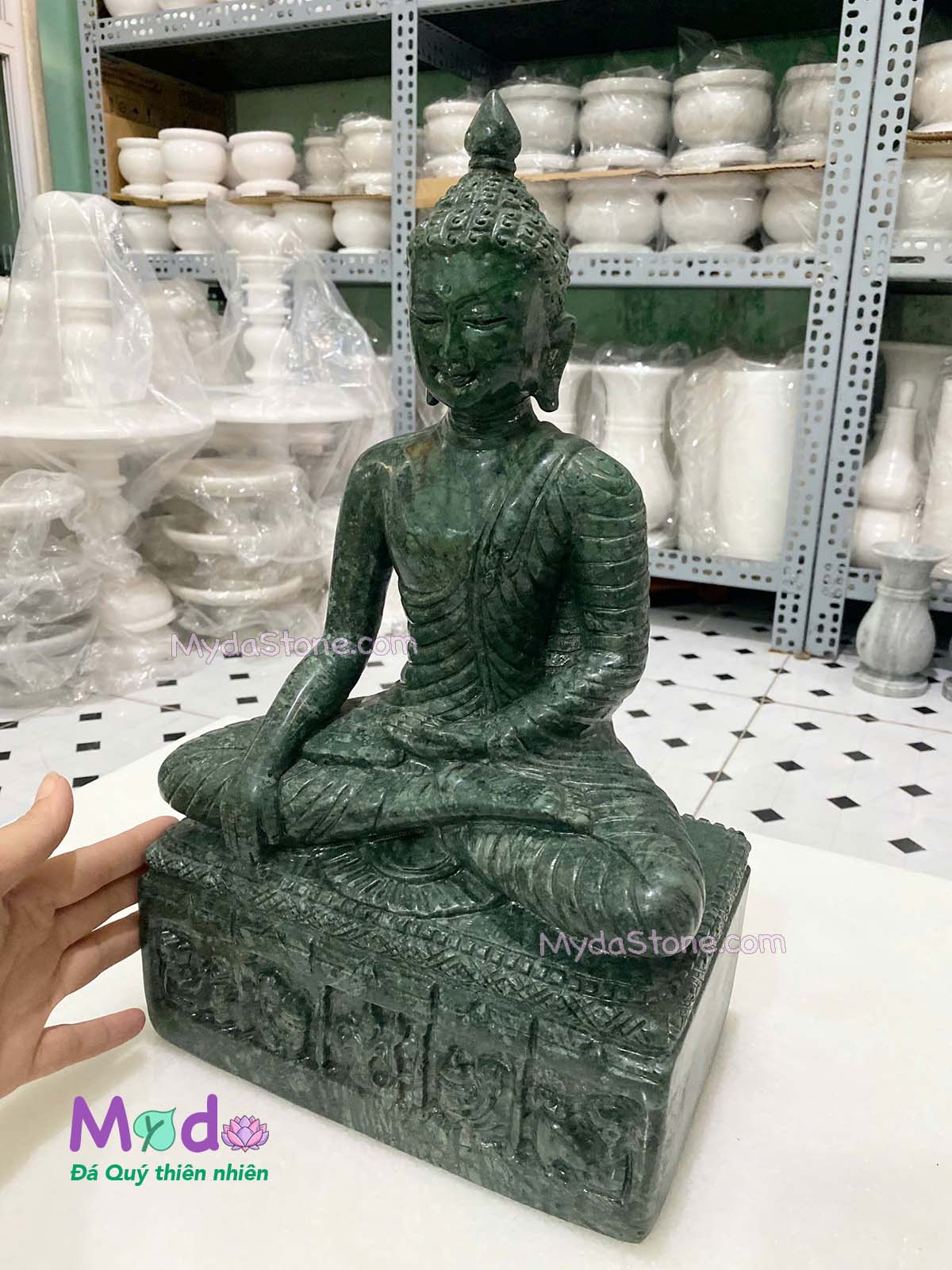 Tượng Phật Thích Ca đá Xanh Ấn Độ