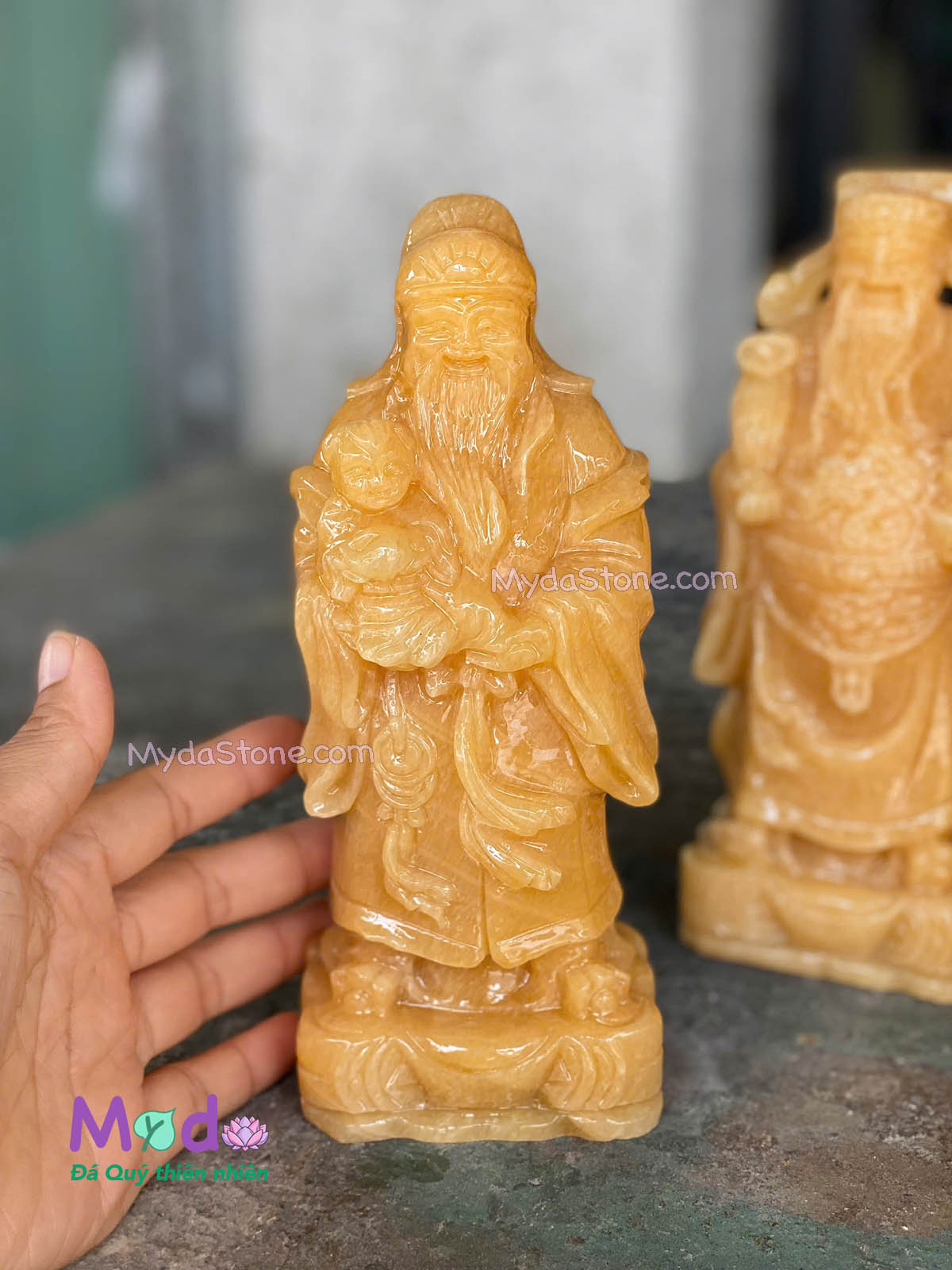 Bộ tượng Phúc Lộc Thọ đá Ngọc Hoàng Long