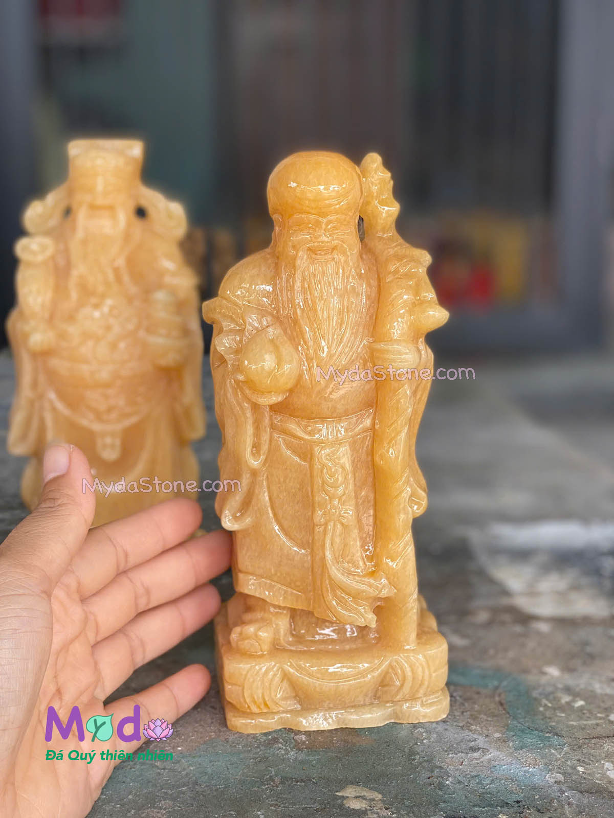 Bộ tượng Phúc Lộc Thọ đá Ngọc Hoàng Long