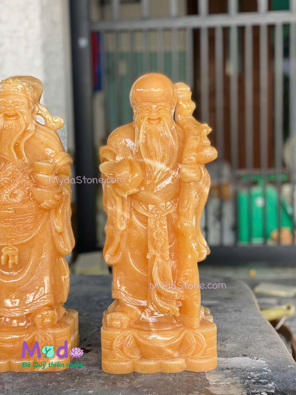 Bộ tượng Phúc Lộc Thọ đá Ngọc Hoàng Long
