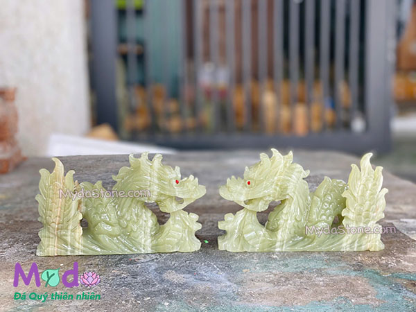 Tượng Rồng đá Ngọc Xanh Pakistan