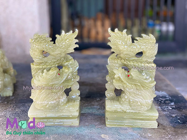 Tượng Rồng đá Ngọc Xanh Pakistan