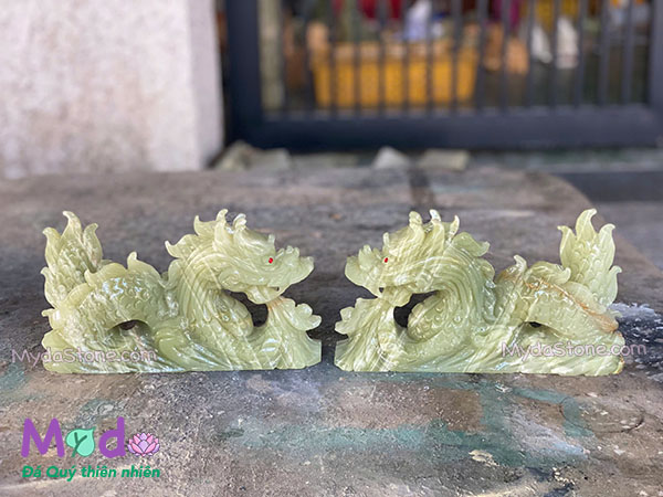 Tượng Rồng đá Ngọc Xanh Pakistan