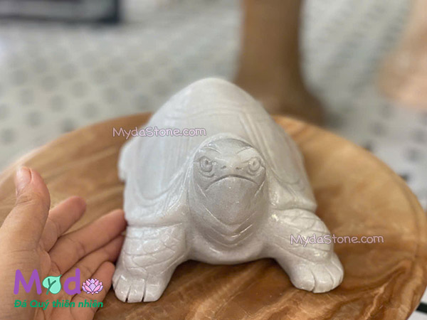 Tượng Rùa đá Cẩm Thạch Trắng
