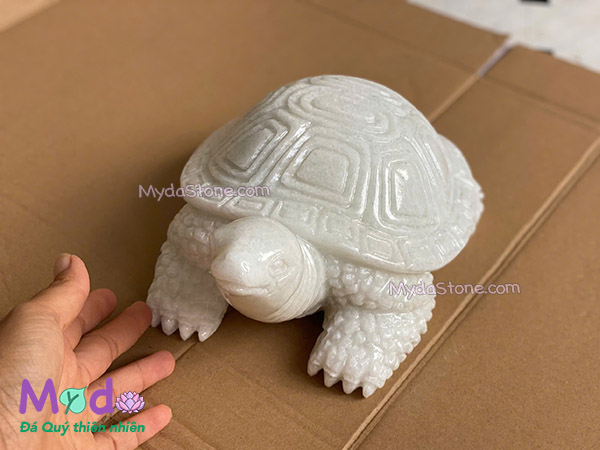 Tượng Rùa đá Cẩm Thạch Trắng