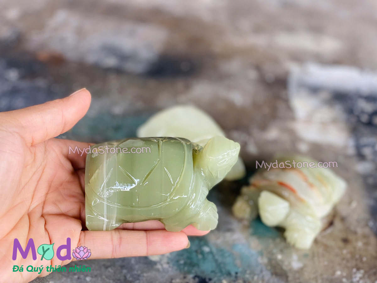 Tượng Rùa đá Ngọc Xanh Pakistan