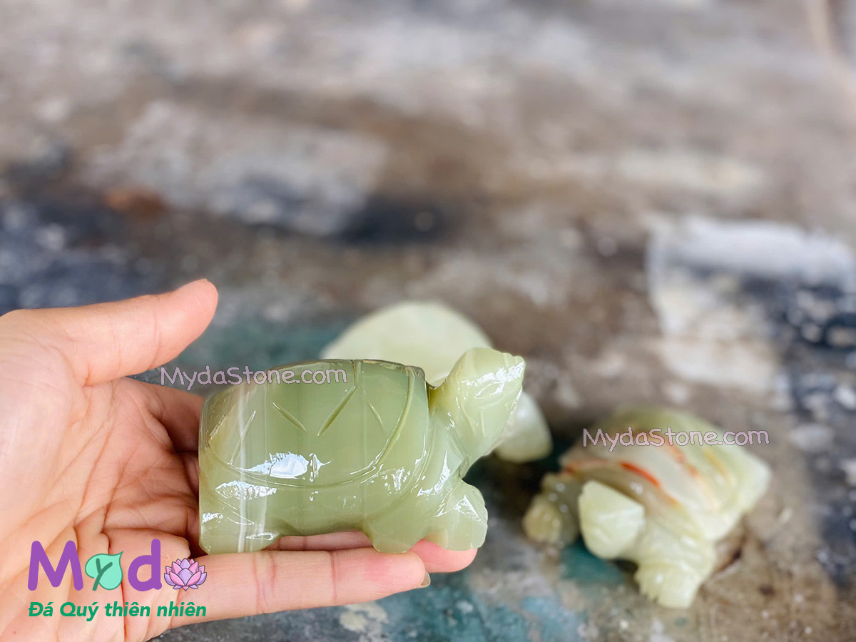 Tượng Rùa đá Ngọc Xanh Pakistan