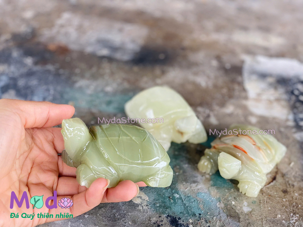 Tượng Rùa đá Ngọc Xanh Pakistan