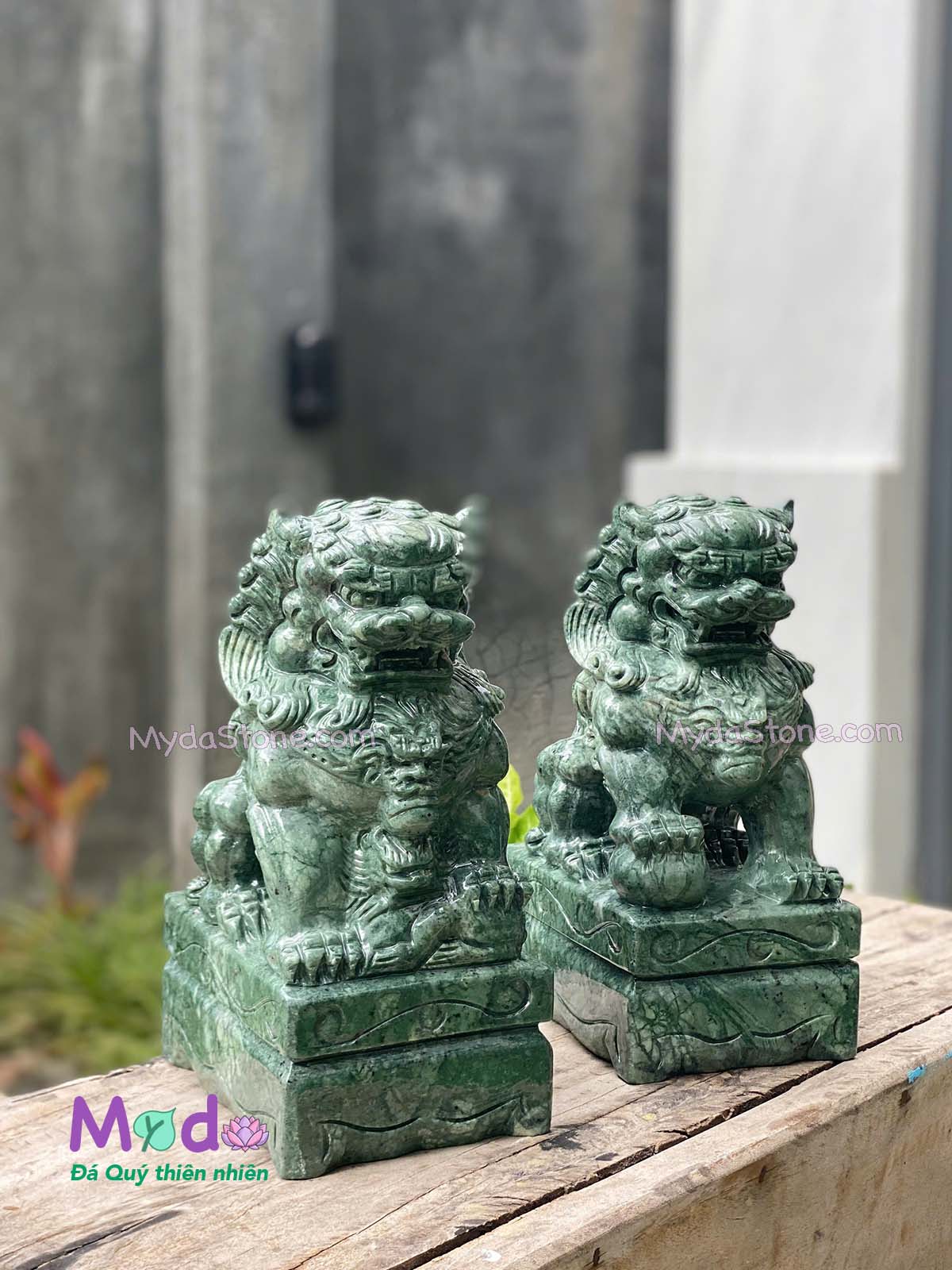 Tượng Kỳ Lân đá Xanh Ấn Độ