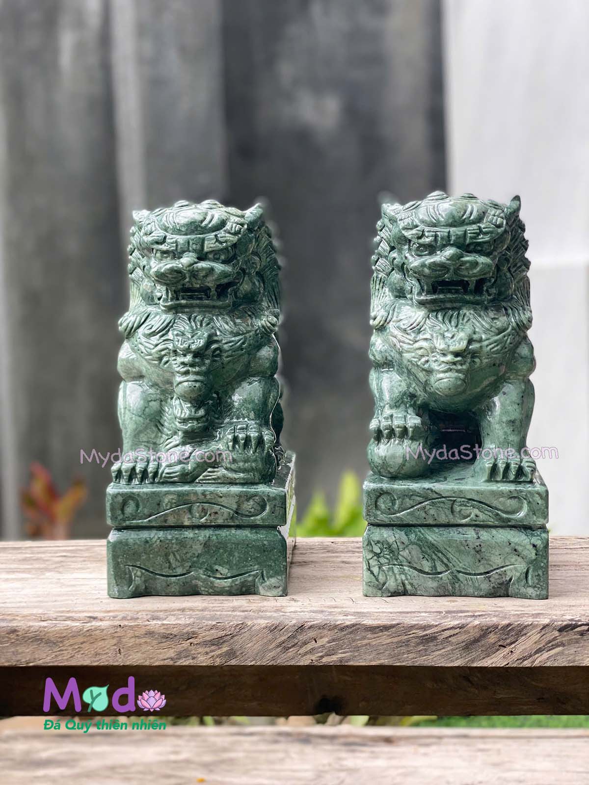 Tượng Kỳ Lân đá Xanh Ấn Độ