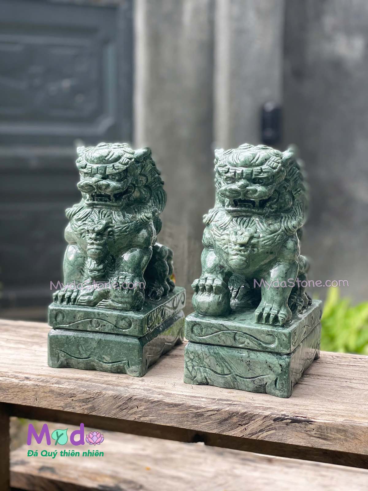 Tượng Kỳ Lân đá Xanh Ấn Độ