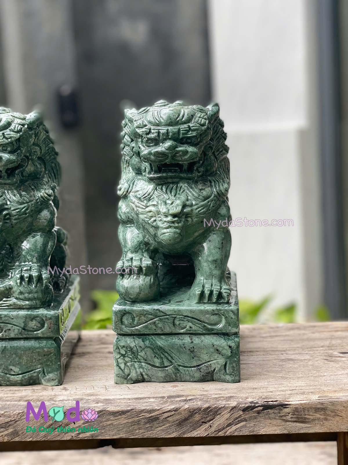 Tượng Kỳ Lân đá Xanh Ấn Độ