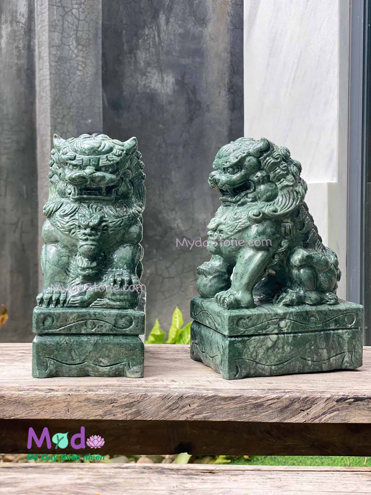 Tượng Kỳ Lân đá Xanh Ấn Độ